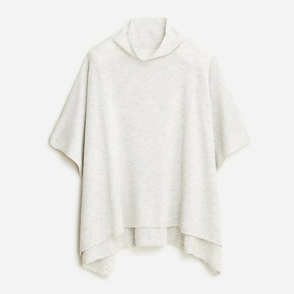 J. Crew Cashmere-merino wool Mockneck Poncho - Picture 2 of 6
